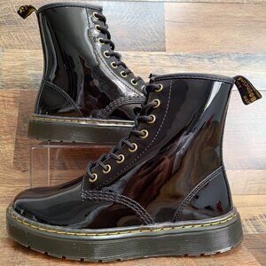Dr. Martens Women’s Black Patent Leather Boots Zavala Size 7 US